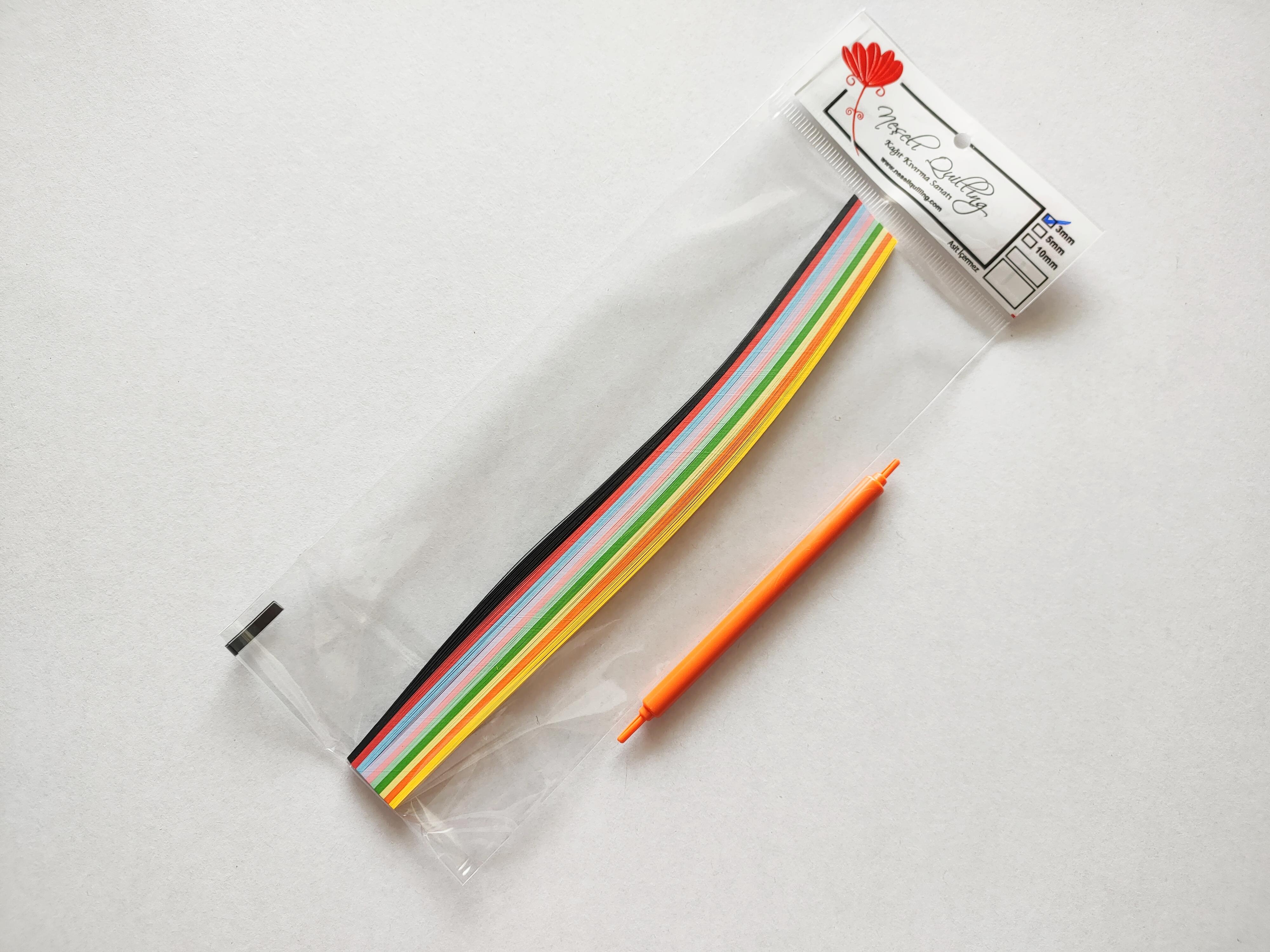 5mm MİNİ BAŞLANGIÇ SETİ -25CM -  10 RENKLİ - 100 ADET