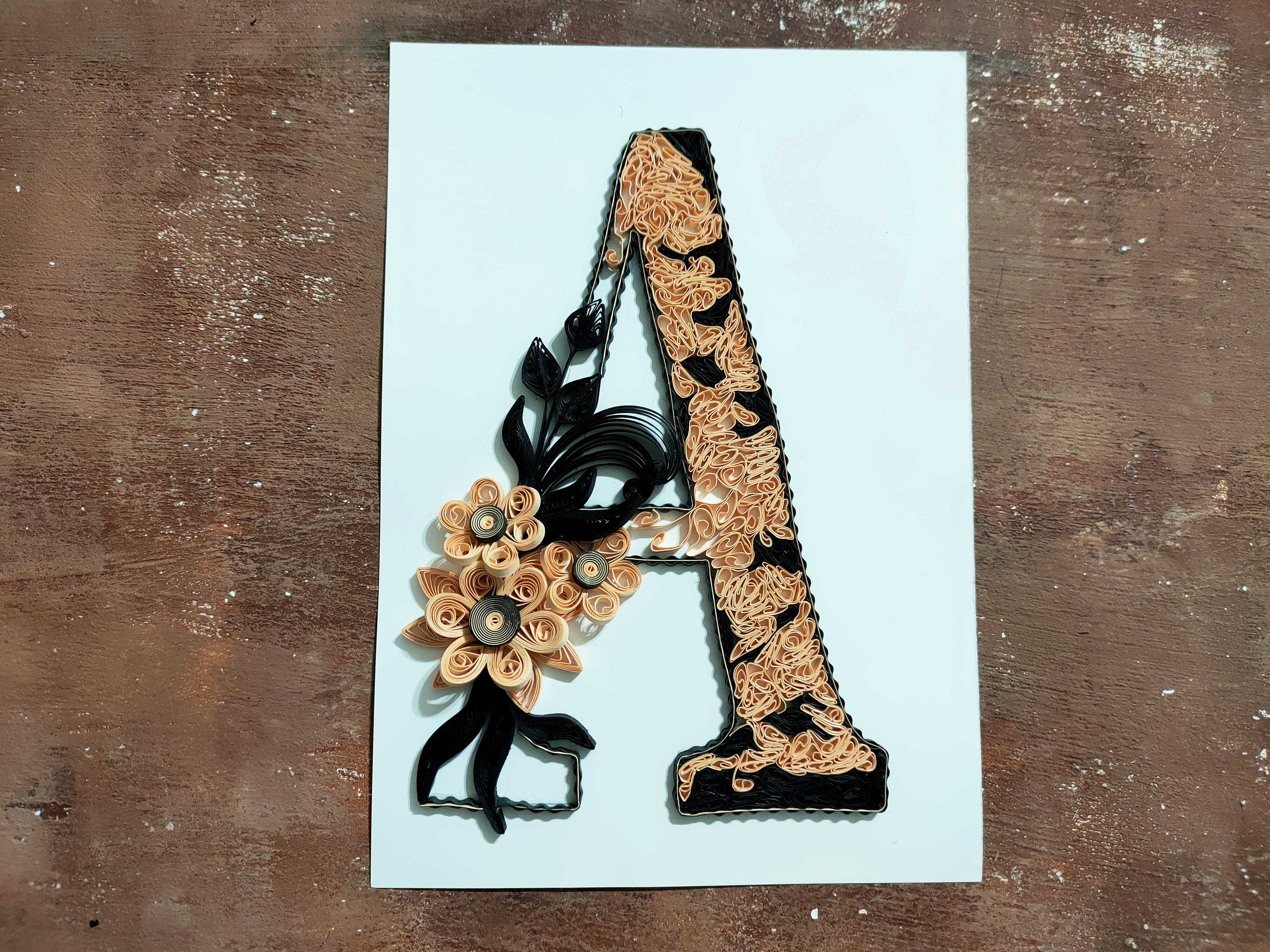 Quilling A Harfi Başlangıç Kiti 