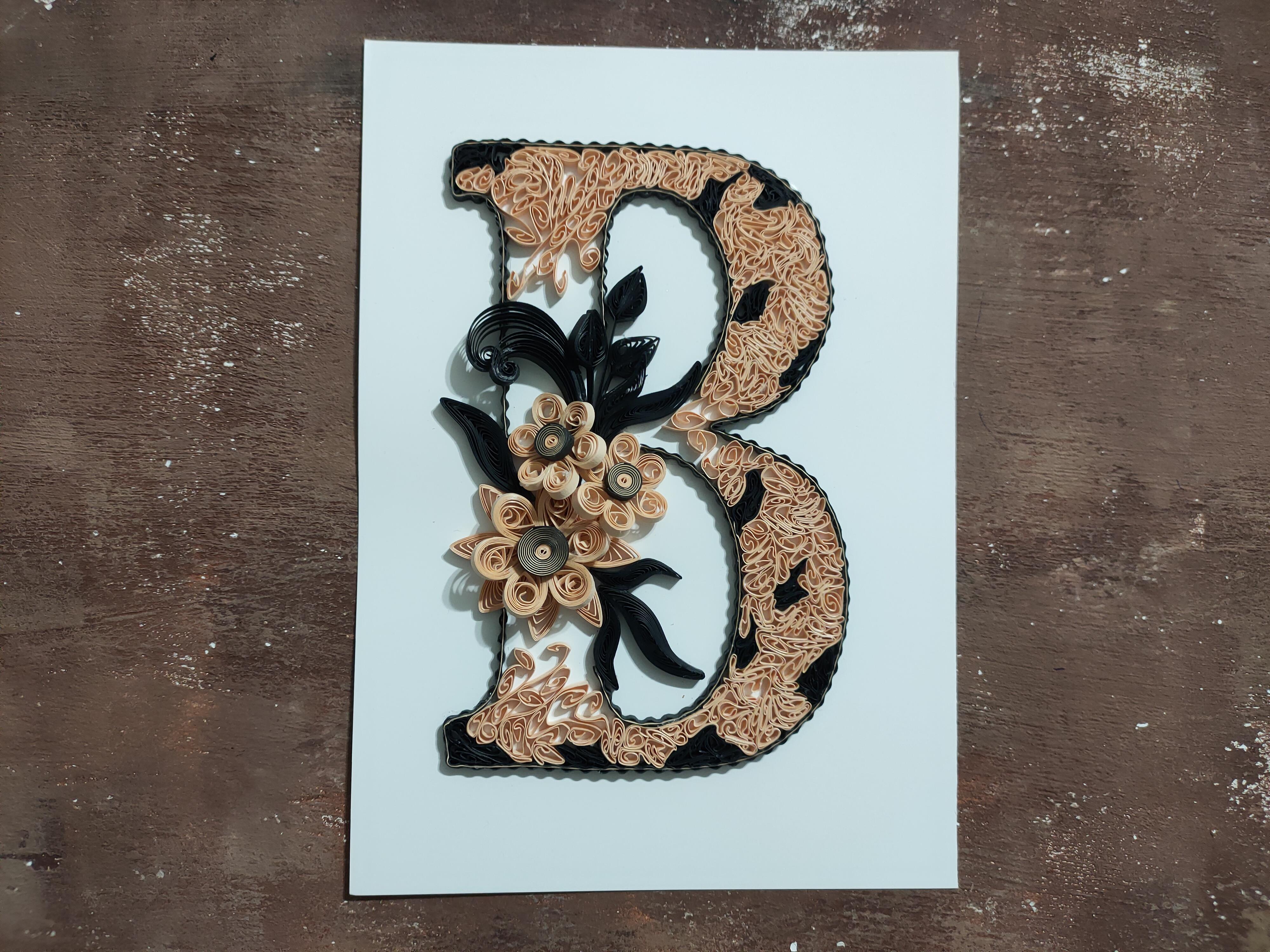 Quilling B Harfi VİDEOLU Başlangıç Kiti