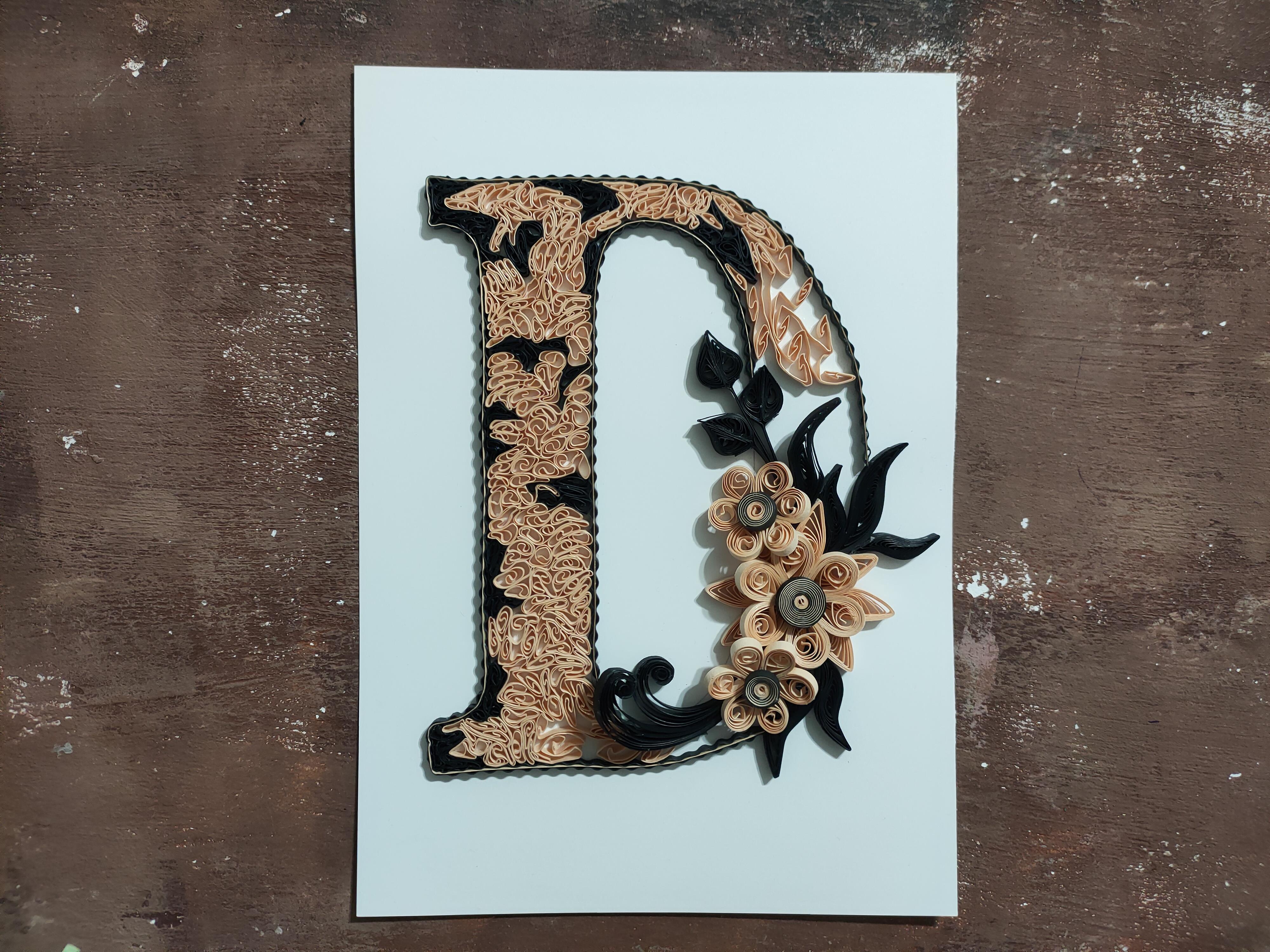 Quilling D Harfi VİDEOLU Başlangıç Kiti