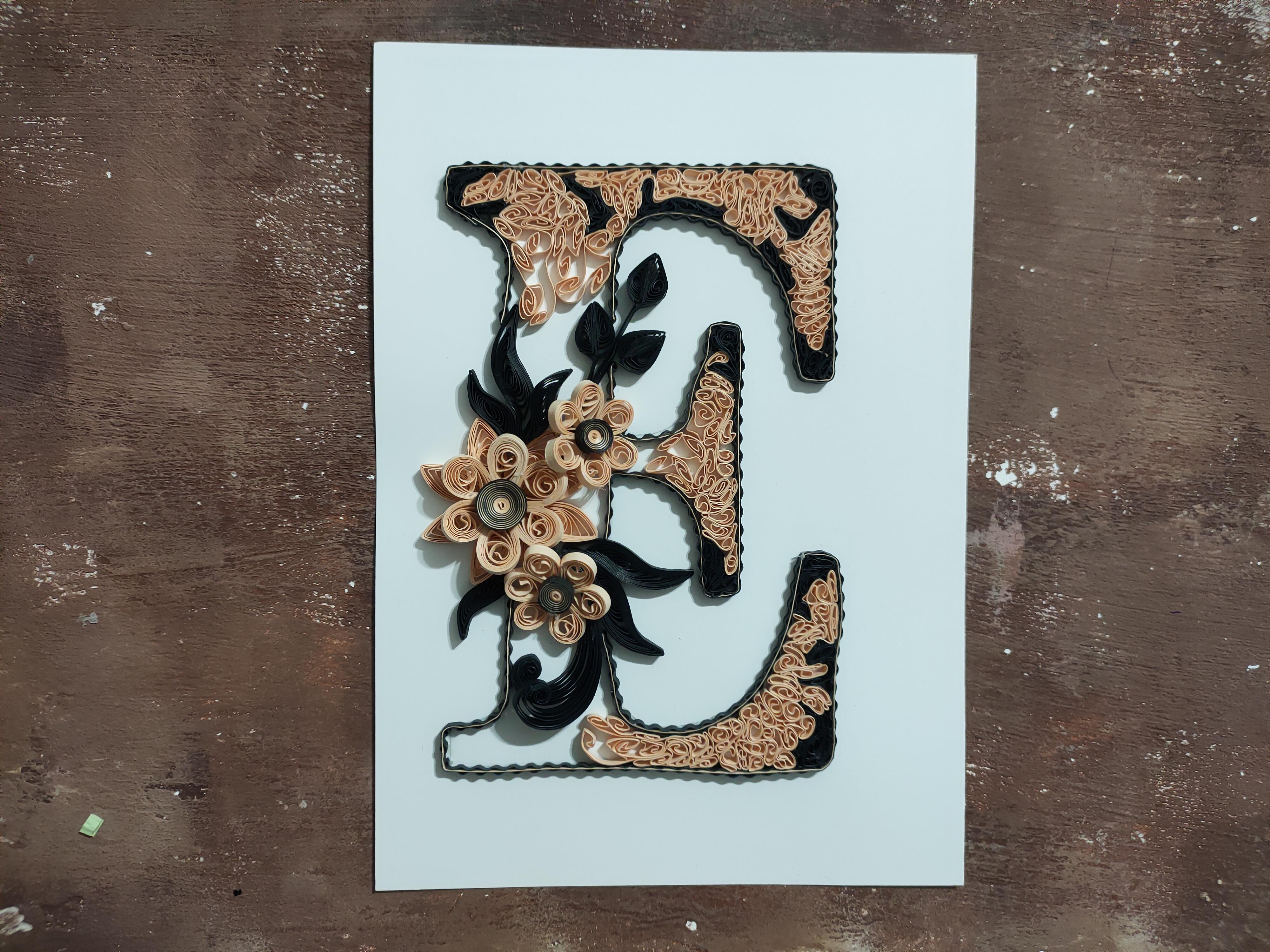 Quilling E Harfi VİDEOLU Başlangıç Seti