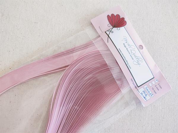 3mm Açık Pembe Sedefli Kağıt Şerit