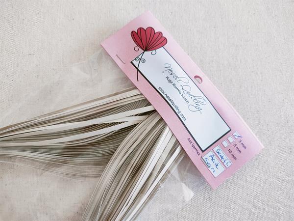 3mm Açık Sarı Sedefli Quilling Kağıt Şerit