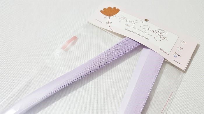 10mm Açık Lila Quilling Kağıt Şerit