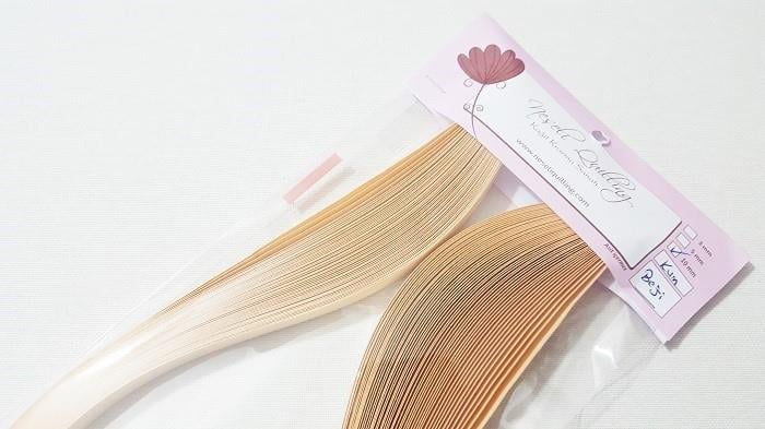 10mm Kum Beji Premium Quilling Kağıt Şerit