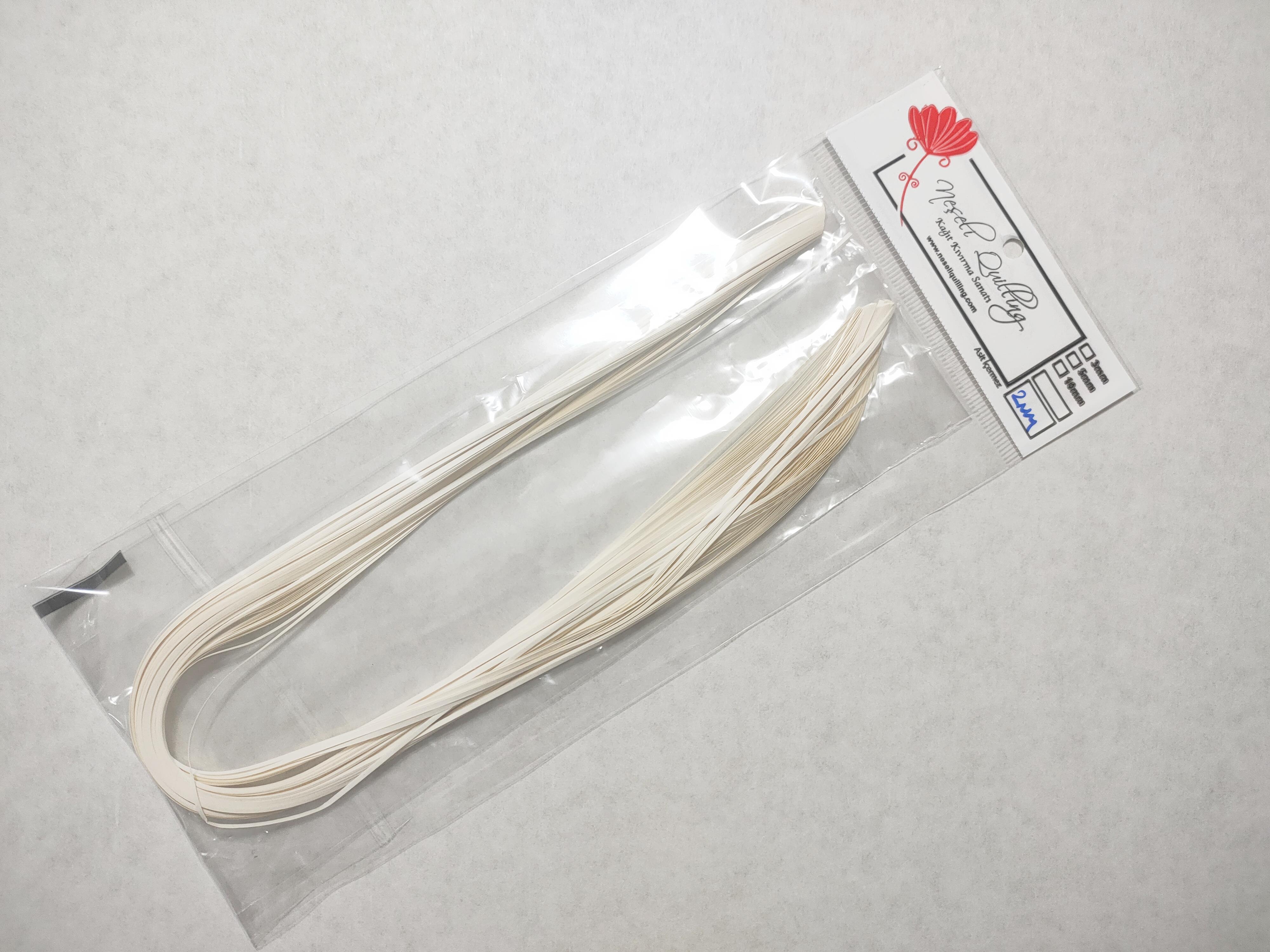 2mm Fildişi Quilling Kağıt Şerit