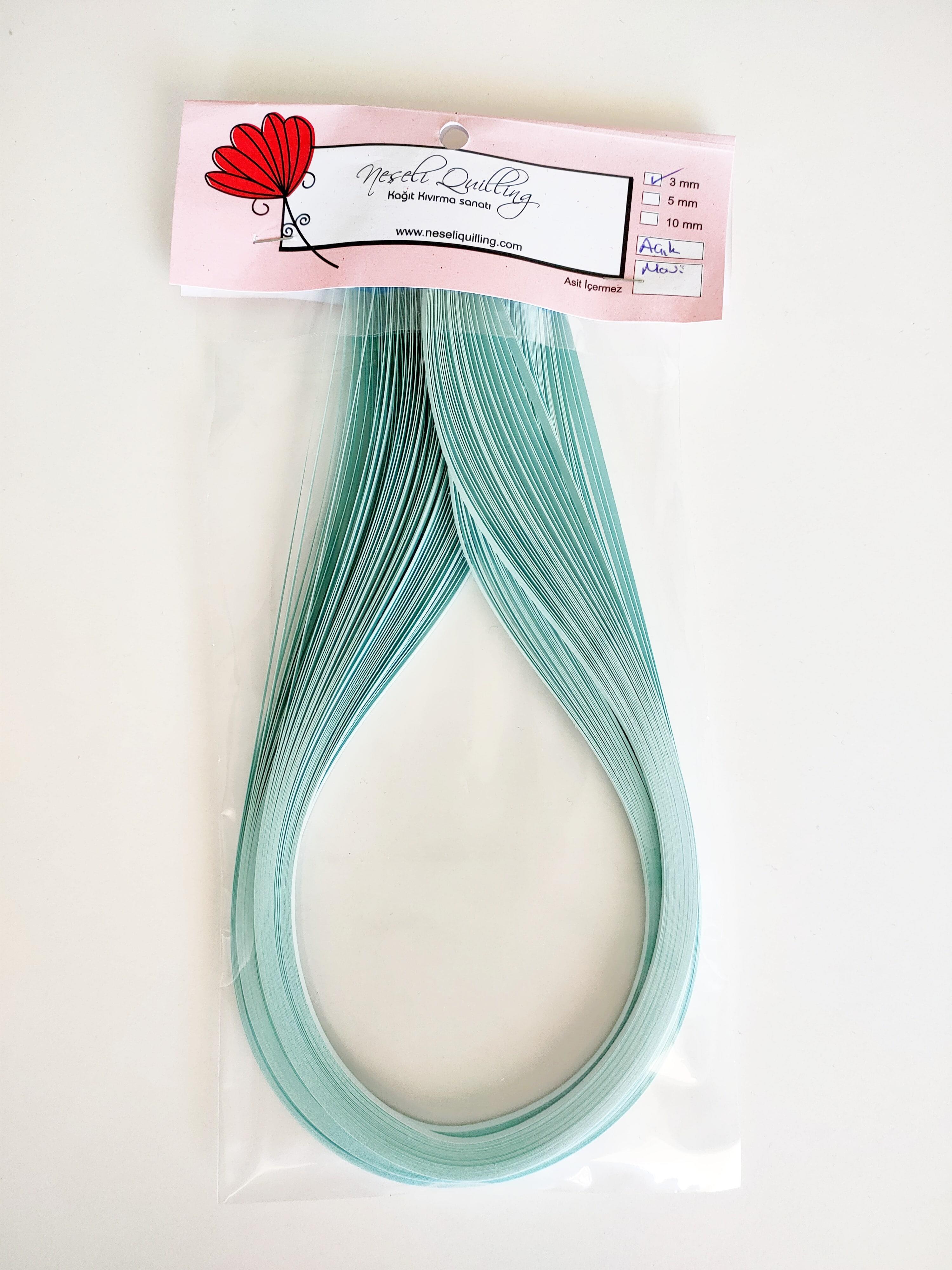 3mm Açık Mavi Quilling Kağıt Şerit