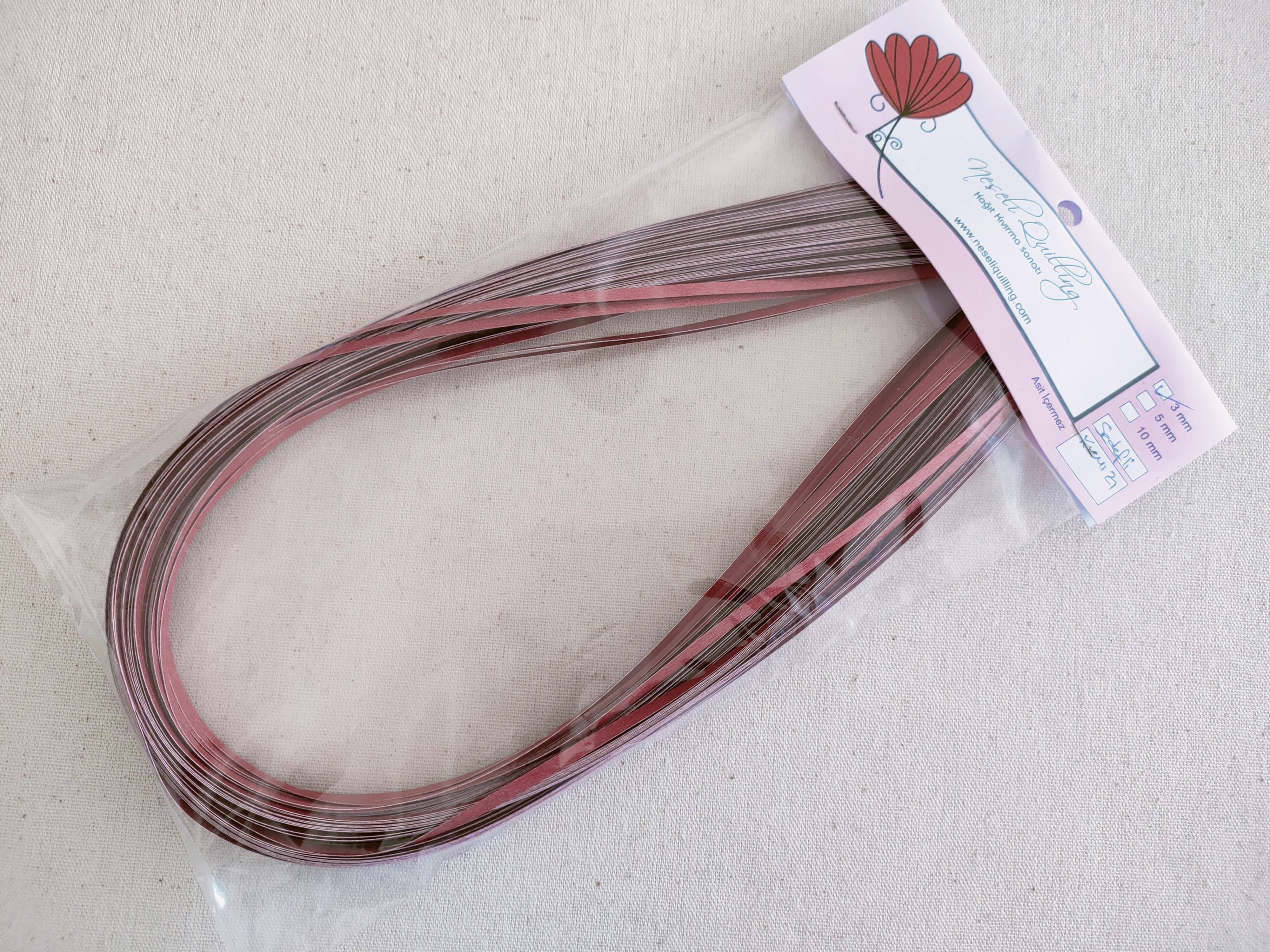 3mm Kırmızı Sedefli Quilling Kağıt Şerit