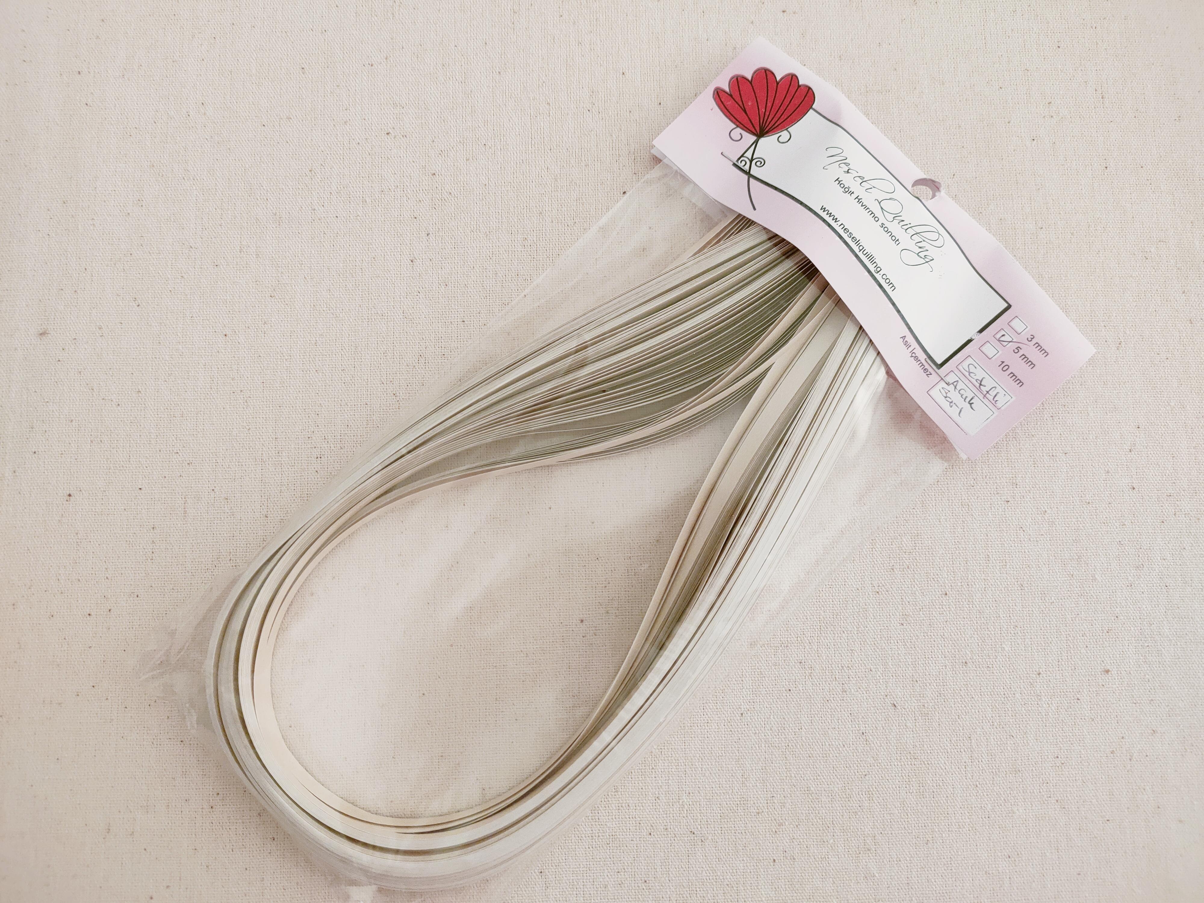 5mm Açık Sarı Quilling Kağıt Şerit