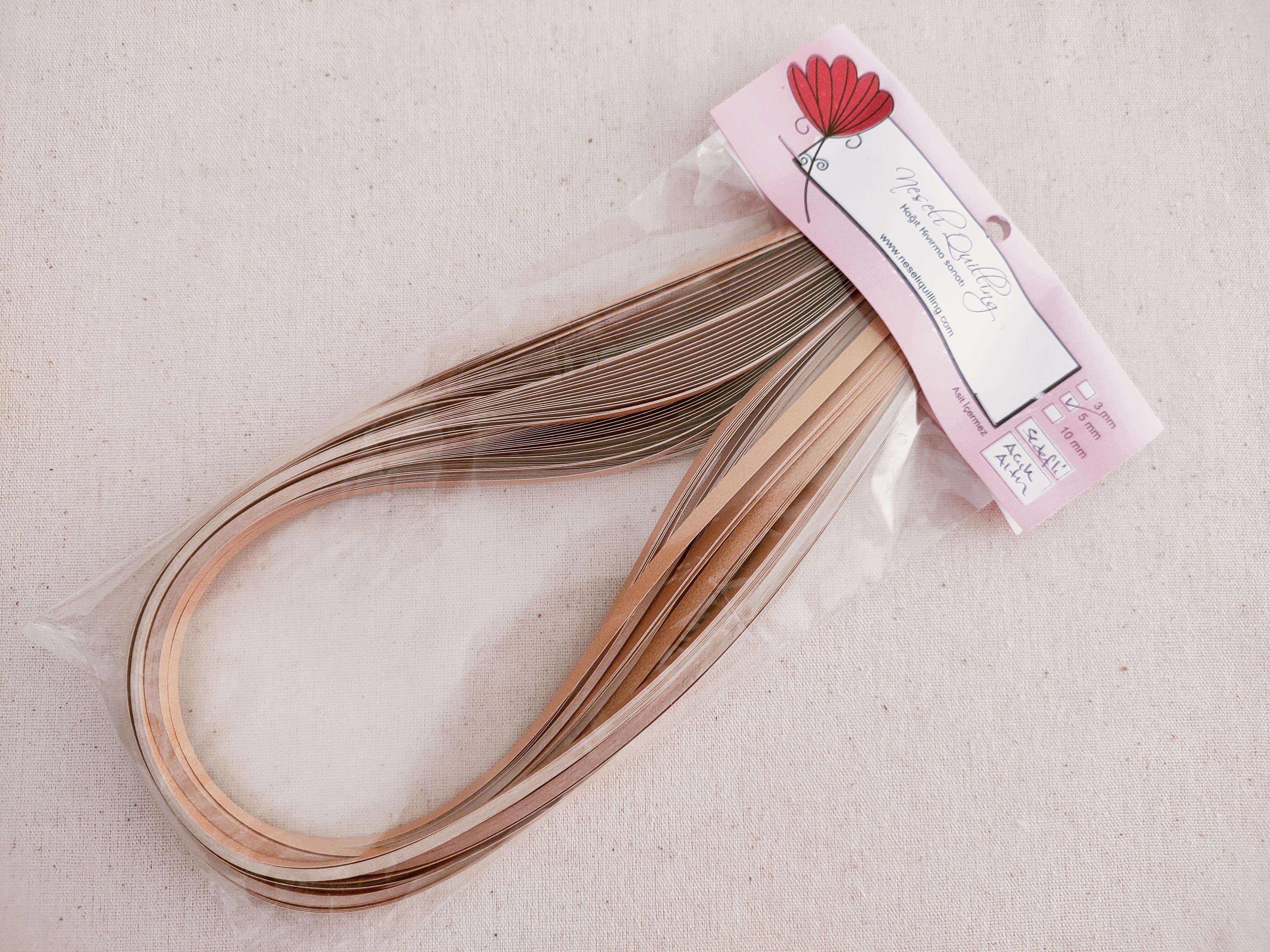 5mm Altın Sedefli Quilling Kağıt Şerit