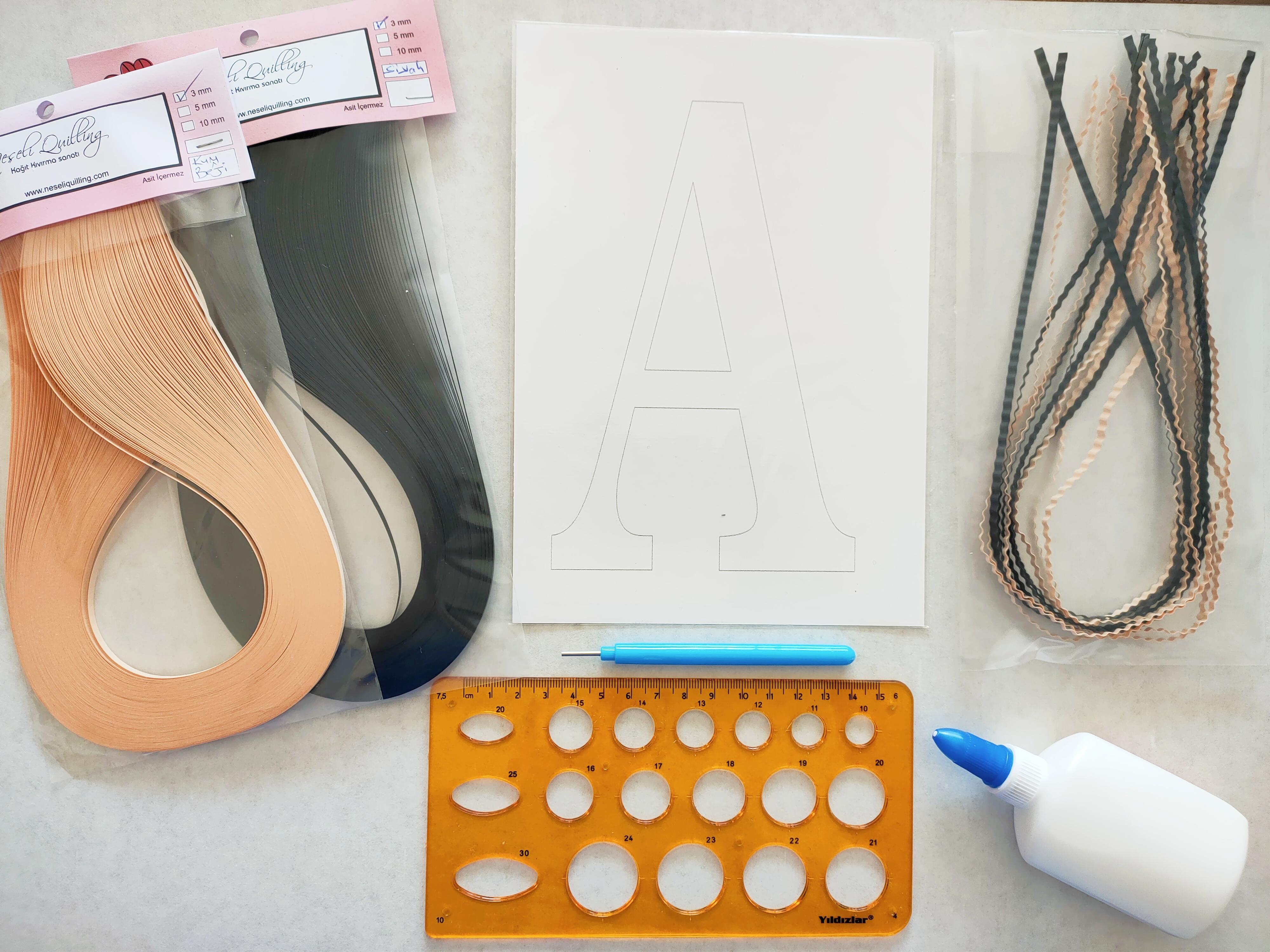 Quilling A Harfi Başlangıç Kiti 