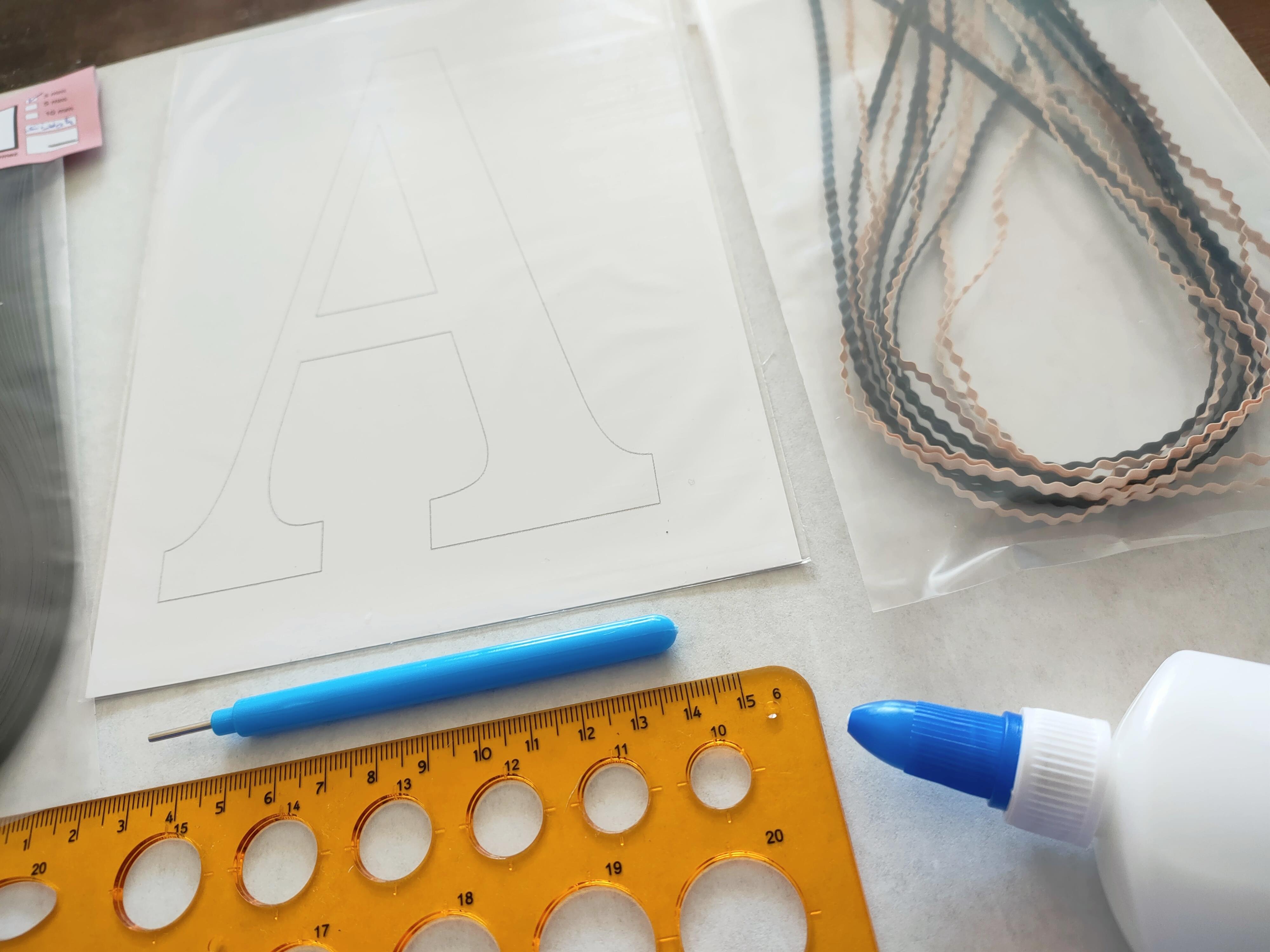 Quilling A Harfi Başlangıç Kiti 