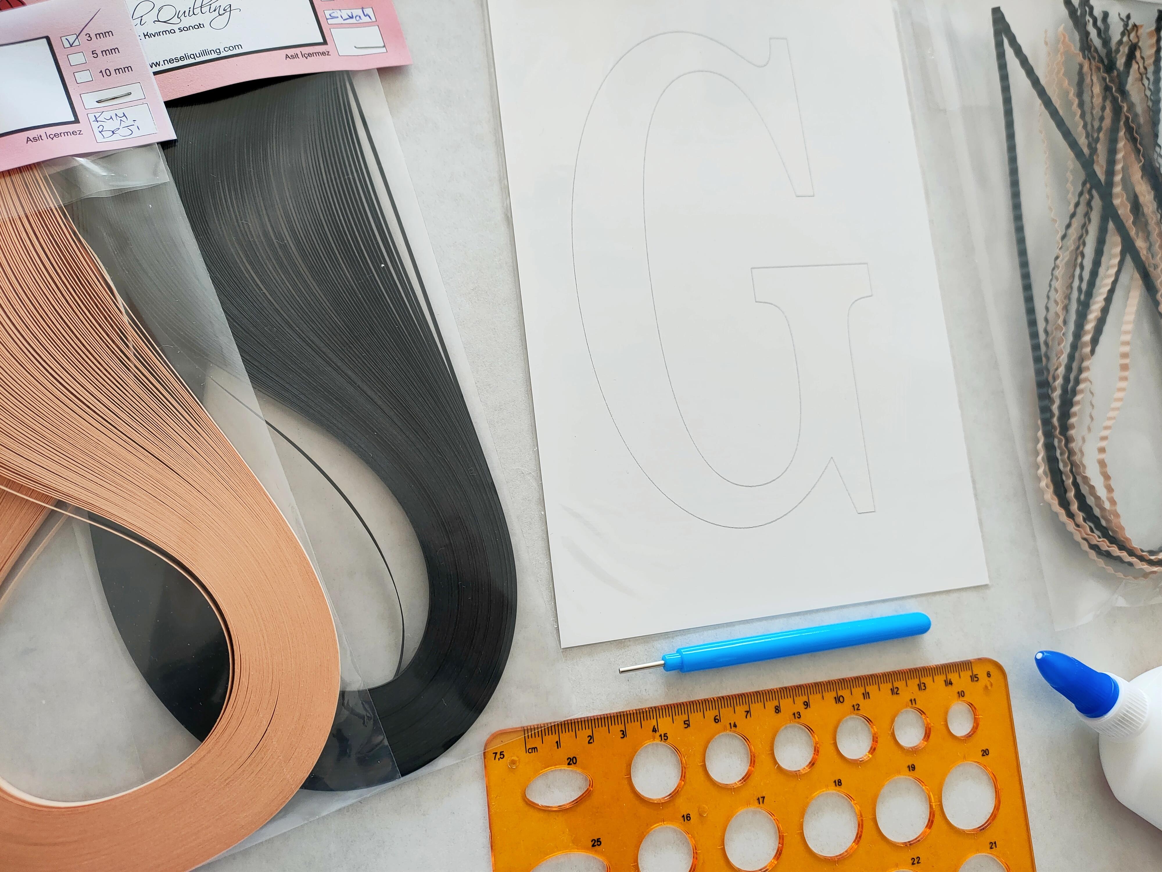 Quilling G Harfi VİDEOLU Başlangıç Seti