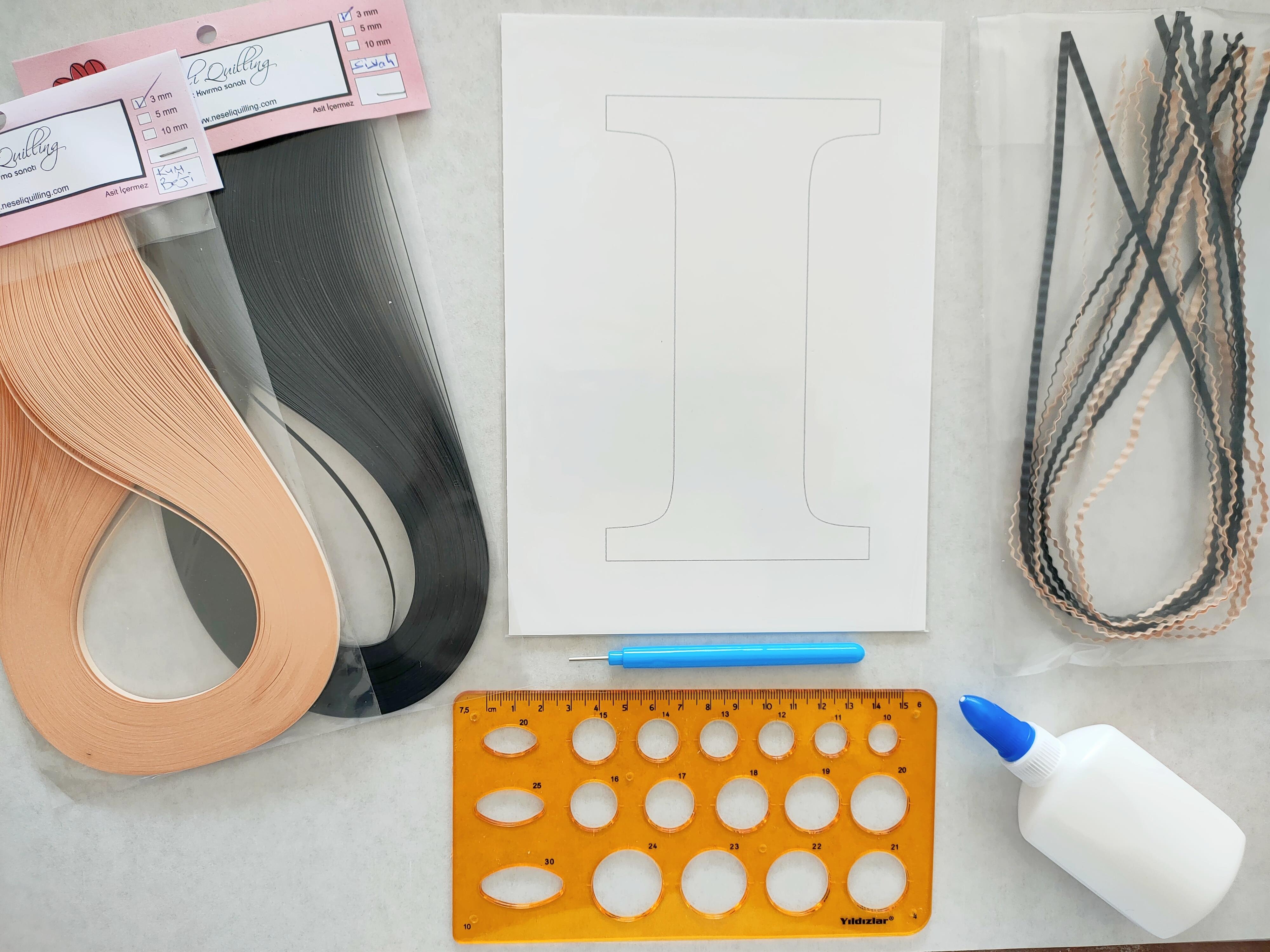 Quilling I Harfi VİDEOLU Başlangıç Kiti