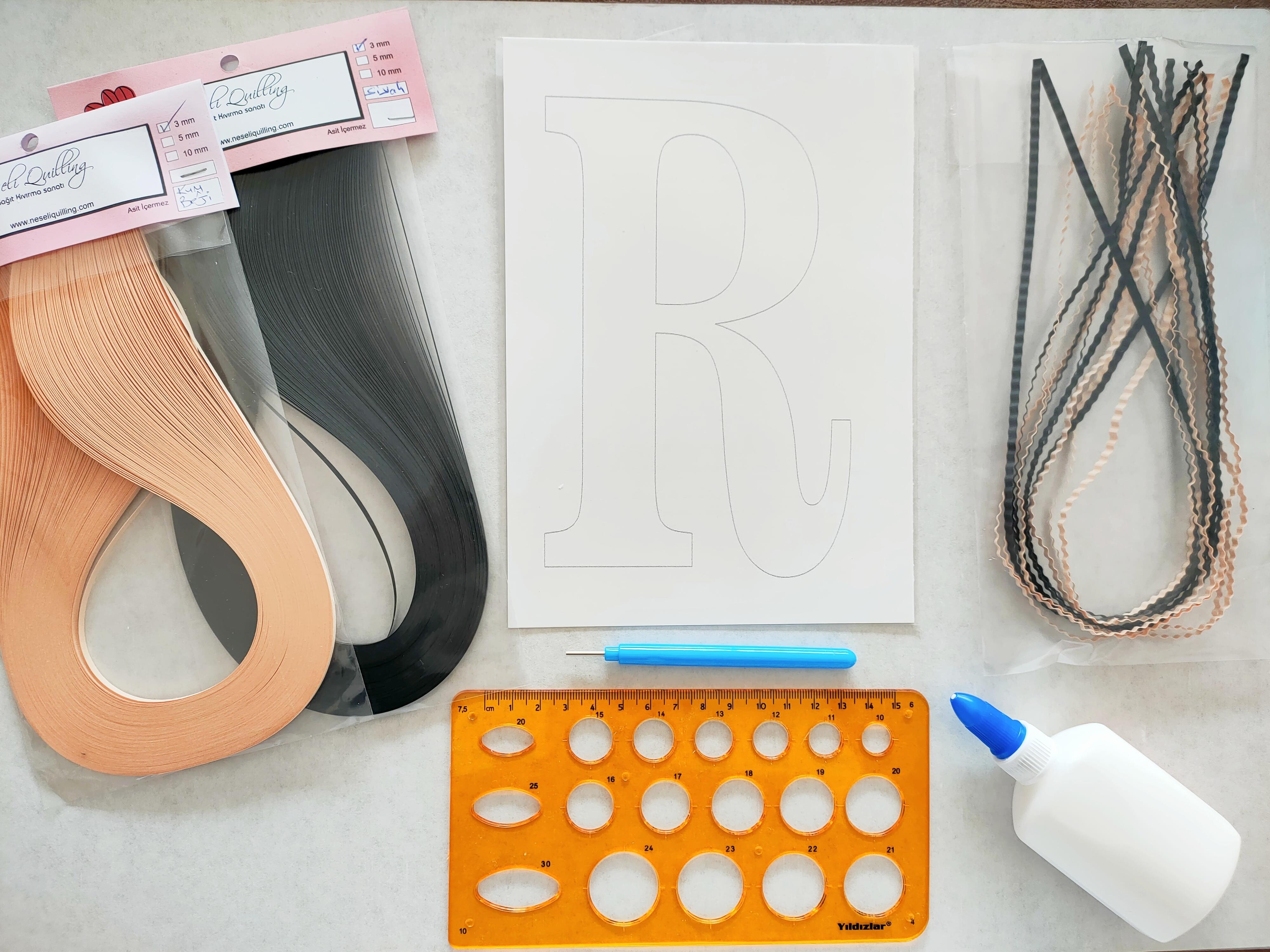 Quilling P Harfi VİDEOLU Başlangıç Seti
