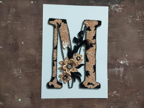 Quilling M Harfi VİDEOLU Başlangıç Kiti