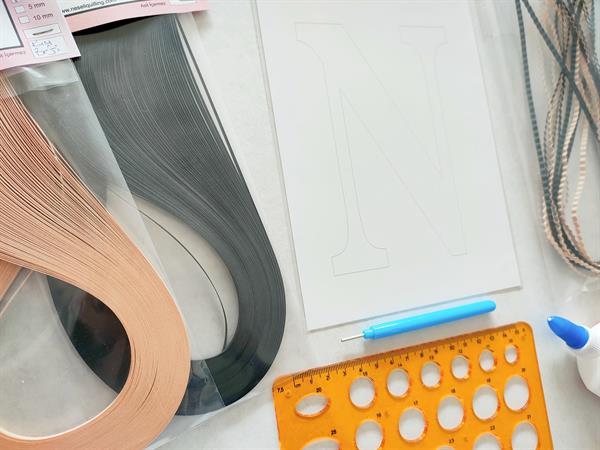 Quilling N Harfi VİDEOLU Başlangıç Kiti