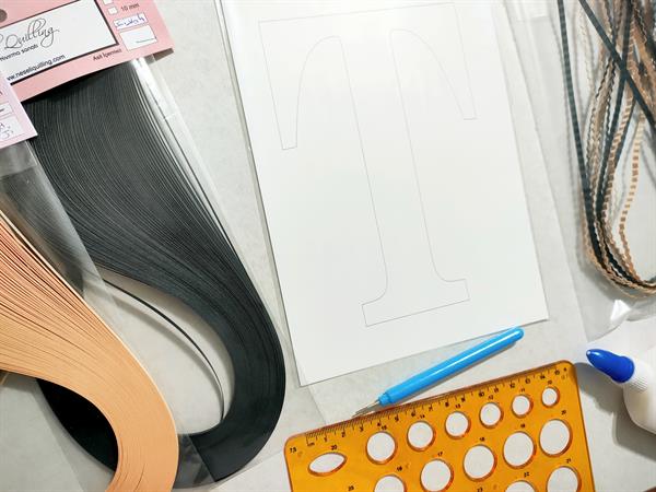 Quilling T Harfi VİDEOLU Başlangıç Kiti