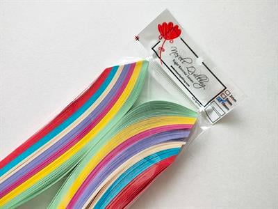 10mm KARIŞIK 10 RENKLİ 100 ADET QUILLING KAĞIT ŞERİT
