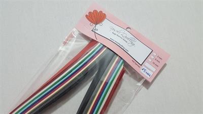 15mm Karışık Renkli Quilling Kağıt Şerit