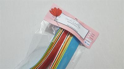 26mm  Karışık Renkli Quilling Kağıt Şerit