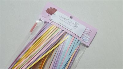 3mm Karışık Pastel Renkli Quilling Kağıt Şerit