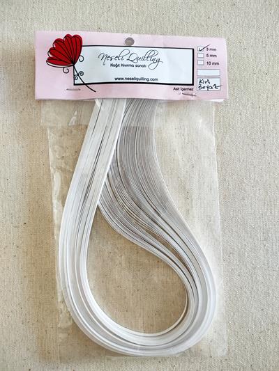 3mm Kirli Beyaz Quilling Kağıt Şerit