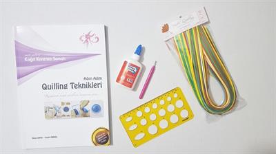 5mm Kitaplı Temel Quilling Öğreniyorum Seti