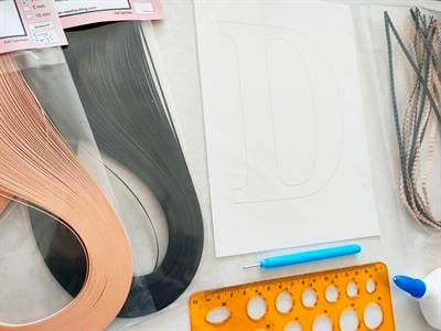 Quilling D Harfi VİDEOLU Başlangıç Kiti