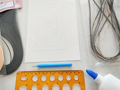 Quilling E Harfi VİDEOLU Başlangıç Seti