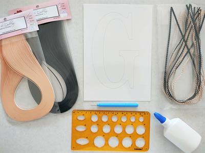 Quilling G Harfi VİDEOLU Başlangıç Seti