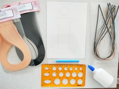 Quilling İ Harfi VİDEOLU Başlangıç Kiti