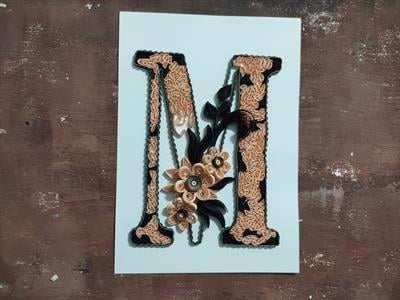 Quilling M Harfi VİDEOLU Başlangıç Kiti