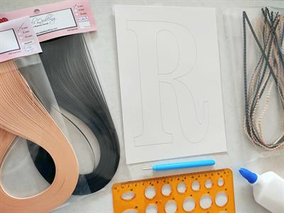 Quilling R Harfi VİDEOLU Başlangıç Kiti