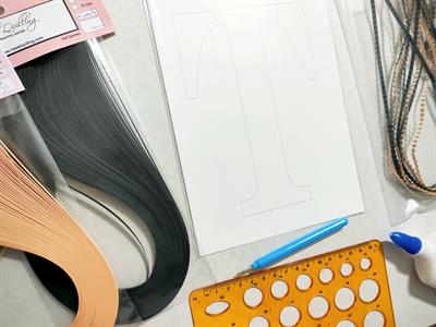 Quilling T Harfi VİDEOLU Başlangıç Kiti