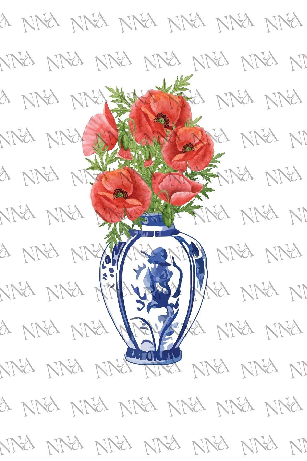 Gelincik BLEU BLANC Peçete | PGBT117