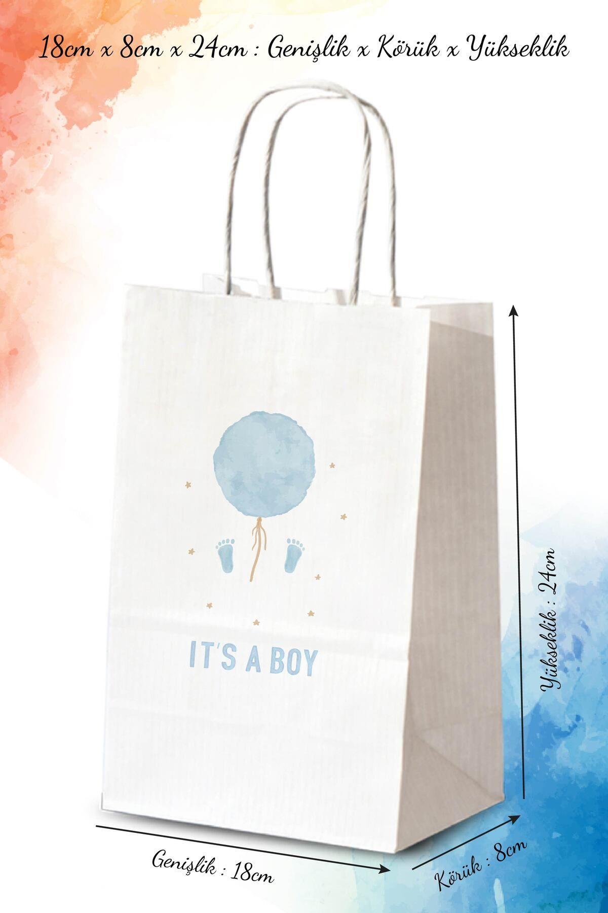 Its a Boy Baskılı Hediyelik Kağıt Çanta |BT134