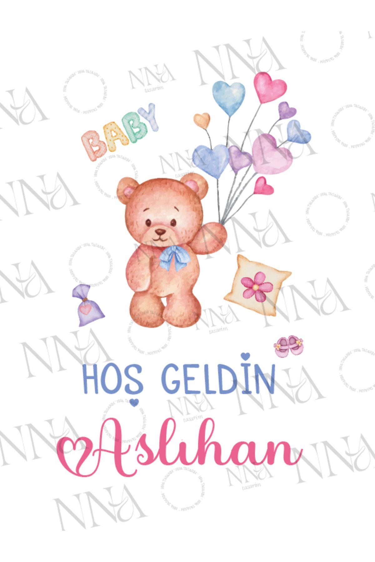Kız Bebek Mevlid Hediyeliği Küçük Boy Kağıt Çanta | TEDDY | BKBT76