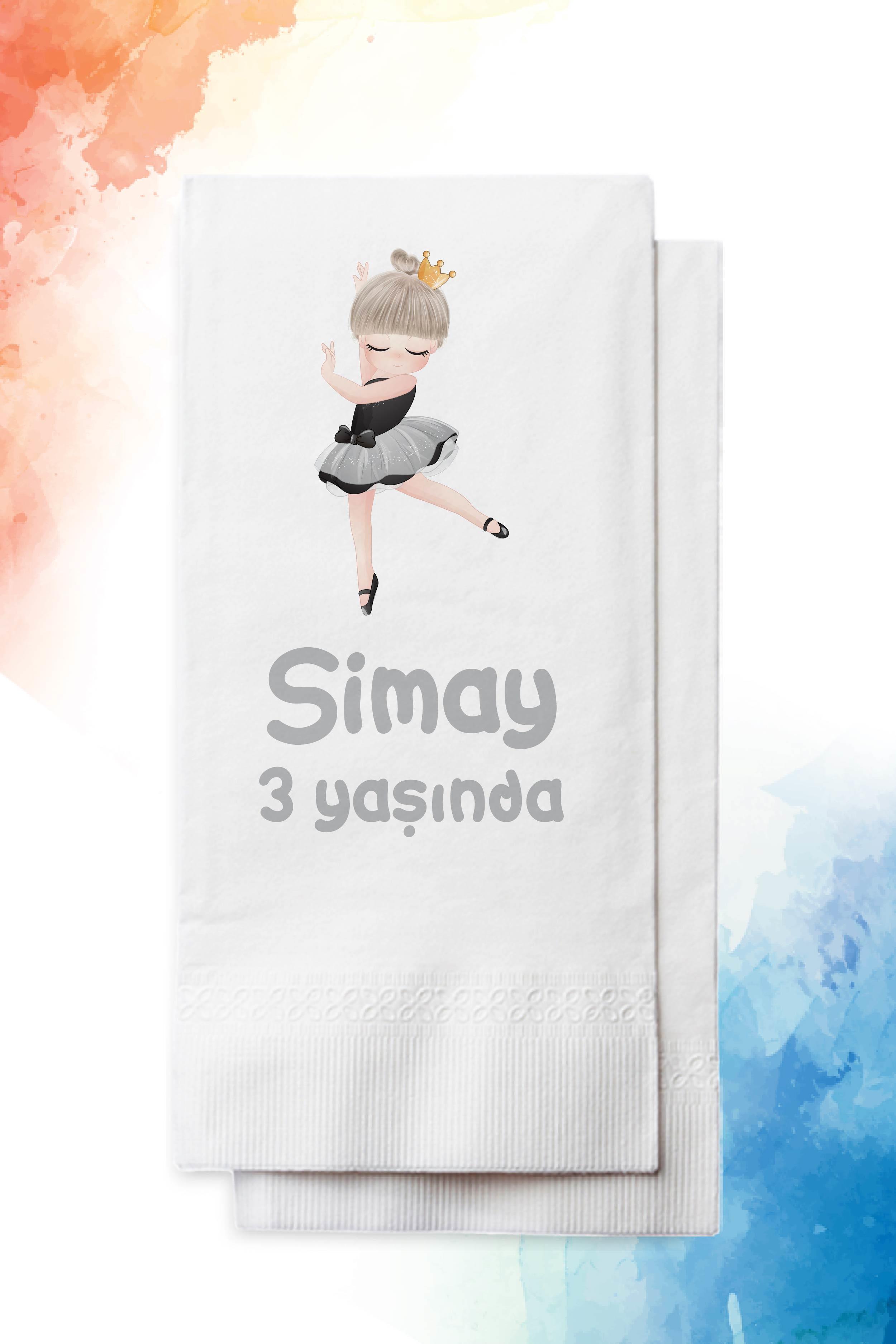 Kız Çocuk Doğum Günü Peçetesi | BALERİN | PGBT66