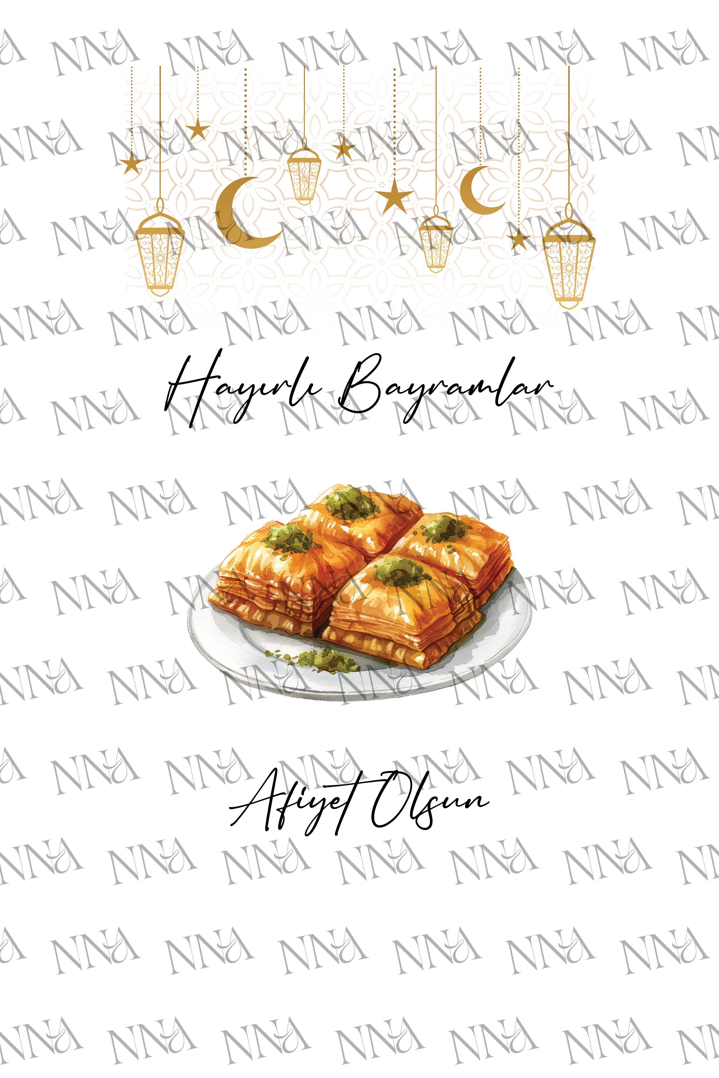 Konuşan Peçete | RAMAZAN BAYRAMI BAKLAVA TEMALI  | PGBT161