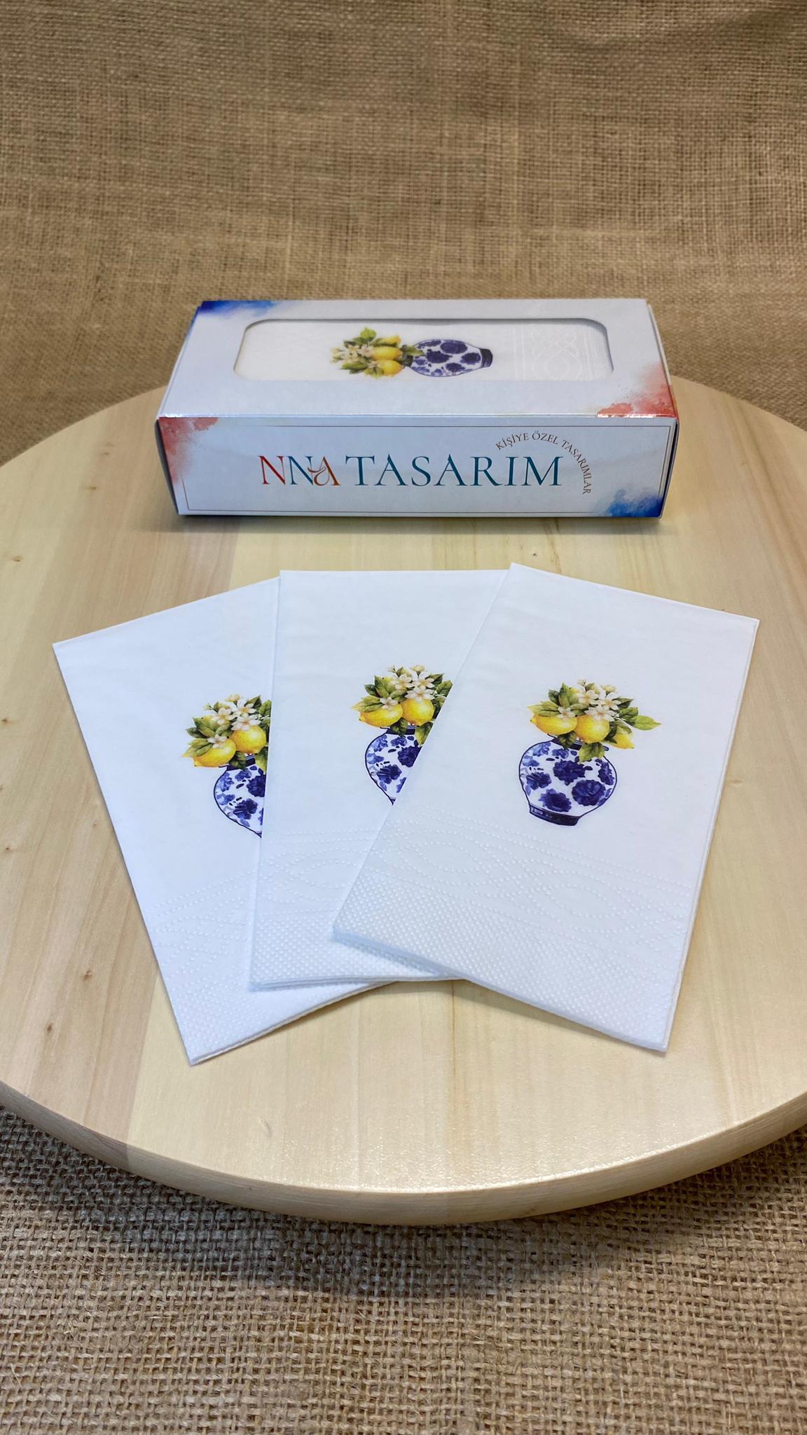 BLEU BLANC Peçete | LİMON ÇİÇEĞİ | PGBT119