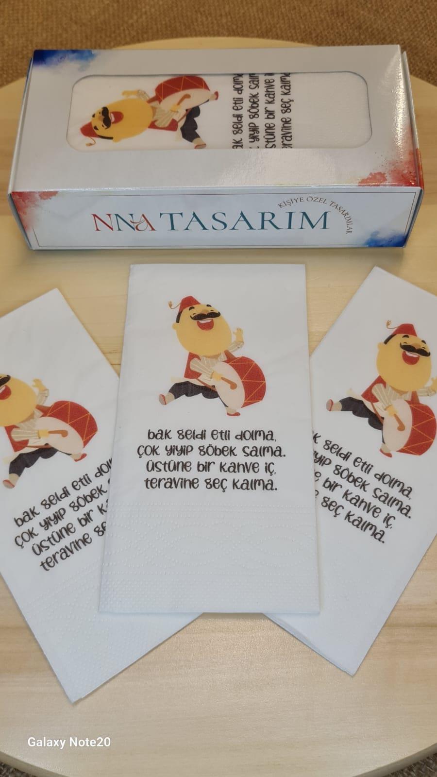 Ramazan Davulcusu figürlü Manili Peçete | PGBT83