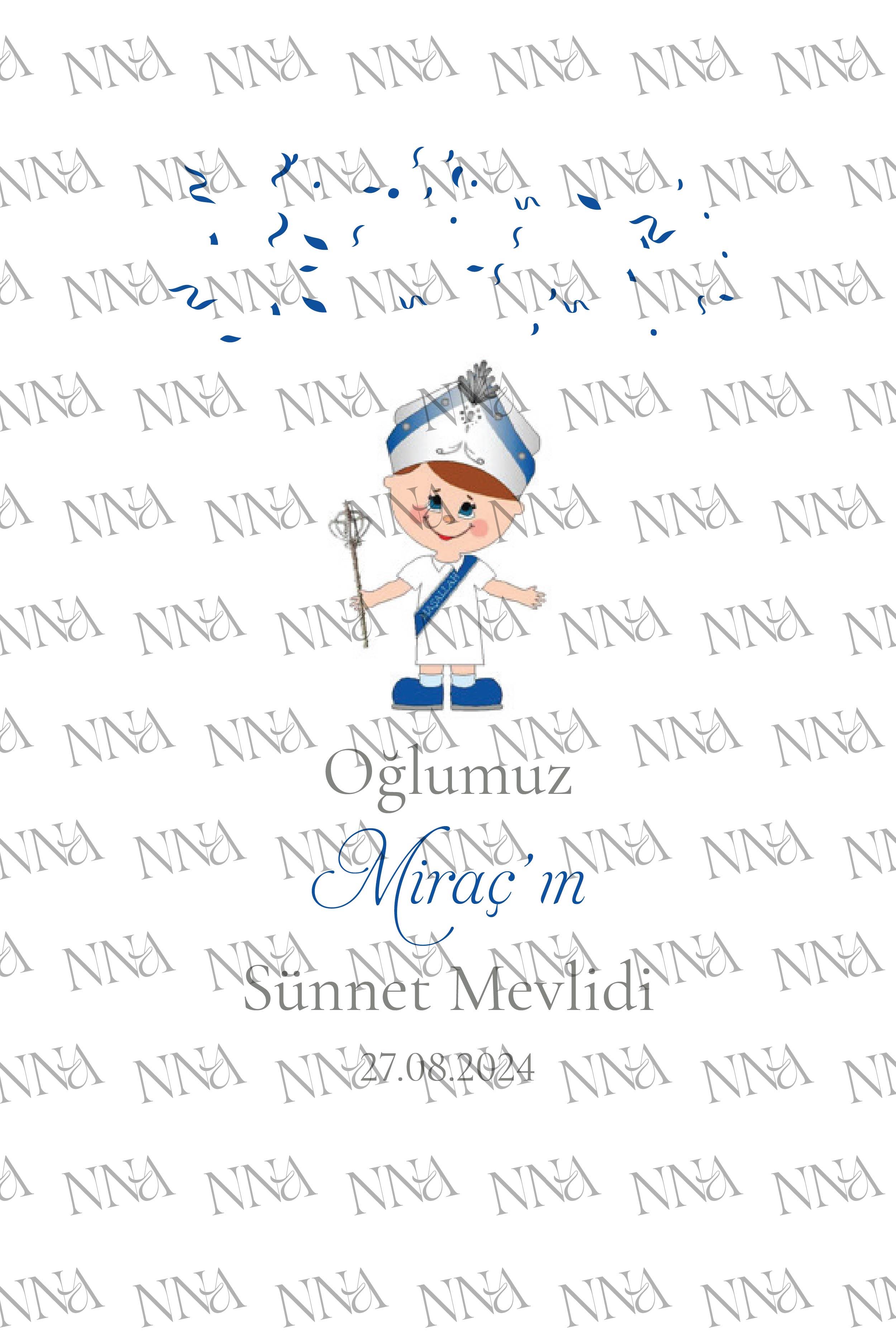 Sünnet Çocuğu Detaylı Peçete | PGBT102