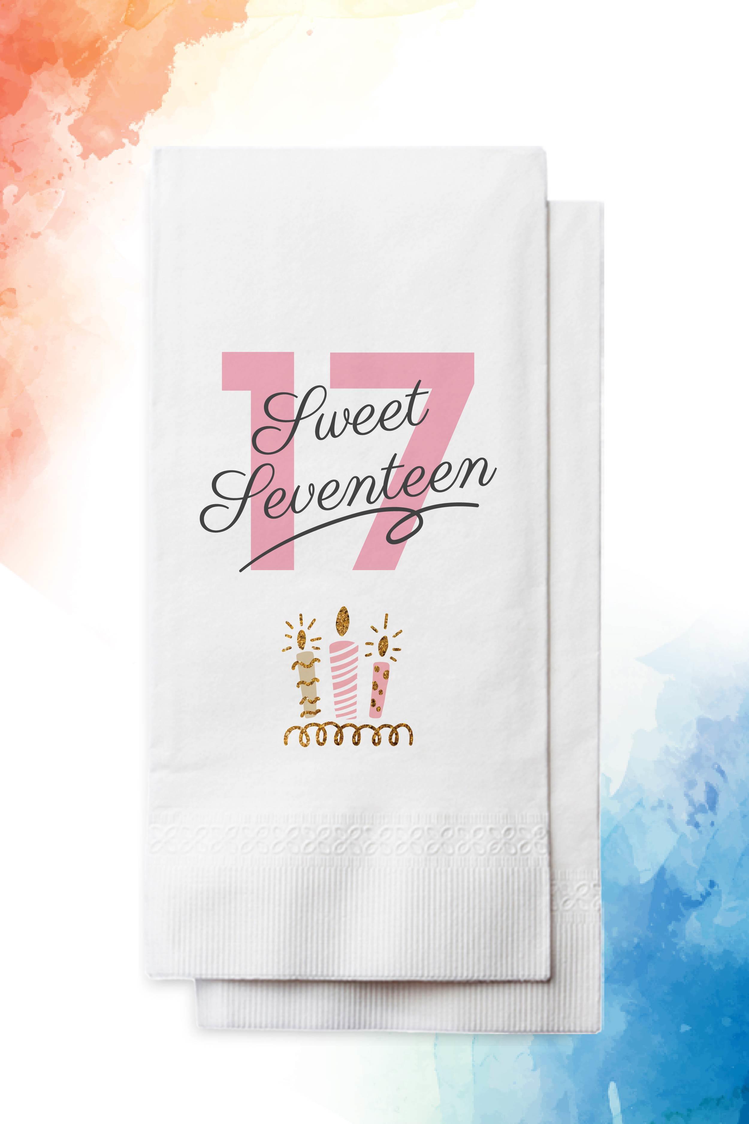 Sweet Seventeen Doğum Günü Peçetesi | PGBT37