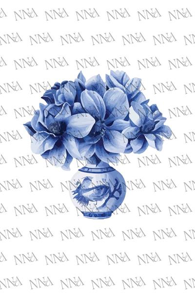 Mavi Ortanca BLEU BLANC Peçete | PGBT116