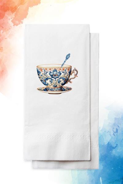 Tea Cup BLEU BLANC Peçete | PGBT120