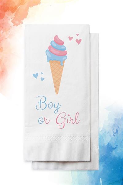 Ice Cream Cinsiyet Partisi Peçetesi | PGBT58