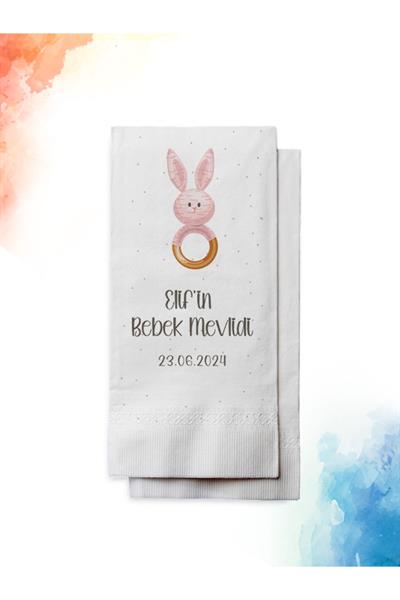 Pink Kız Bebek Mevlid Peçetesi |PGBT100