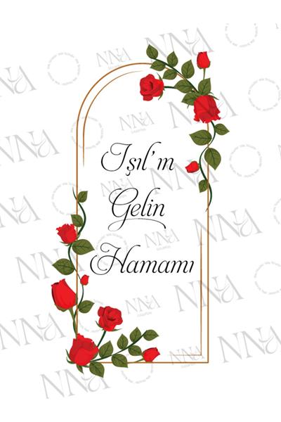 Kına Hediyeliği Küçük Boy Kağıt Çanta | GELİN HAMAMI| BKBT24