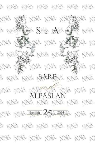 Kişiye Özel İsim Baskılı Düğün Hediyeliği Küçük Boy Kağıt Çanta | NOSTALJİ | BKBT107